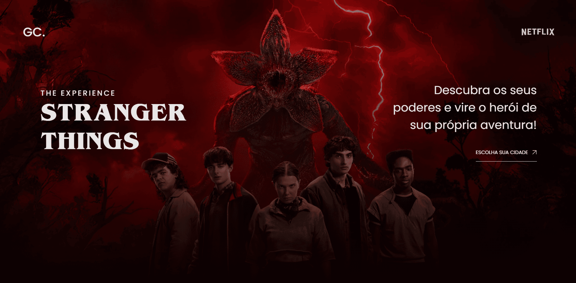 Stranger Things Landing Page